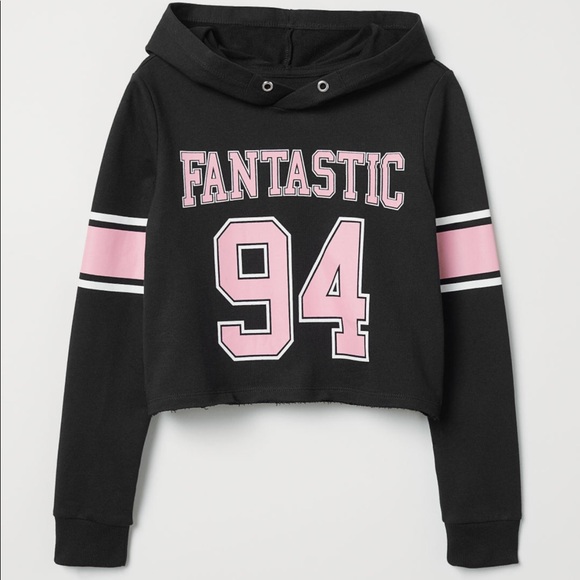 short hooded sweatshirt